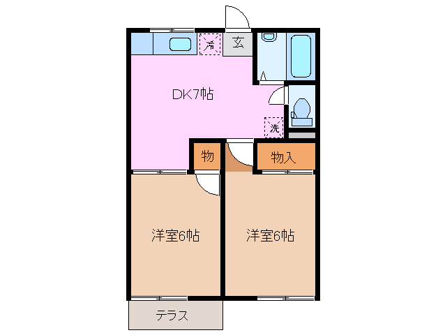 1階の間取り図