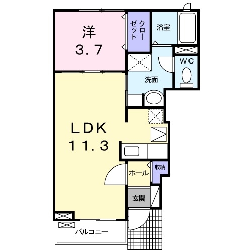 1階の間取り図