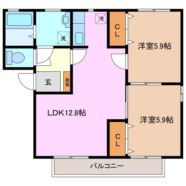 2階の間取り図