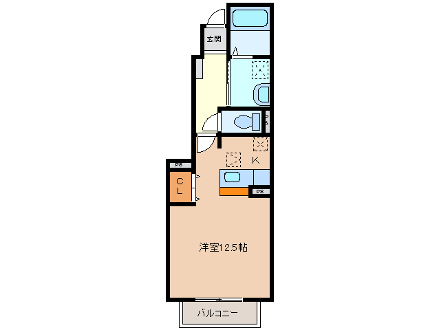 1階の間取り図