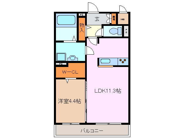 2階の間取り図