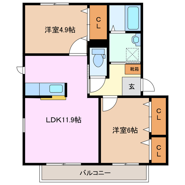 1階の間取り図