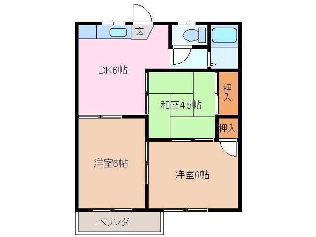 1階の間取り図