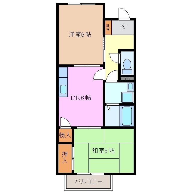 2階の間取り図