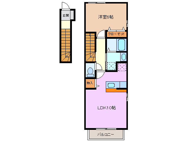 2階の間取り図
