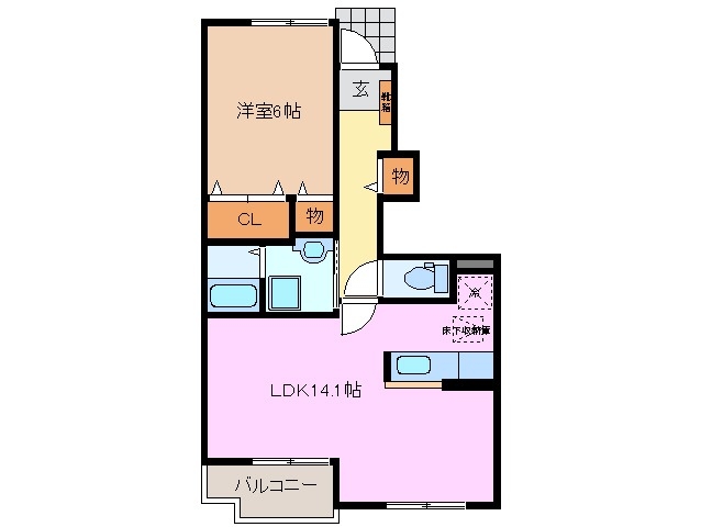 1階の間取り図