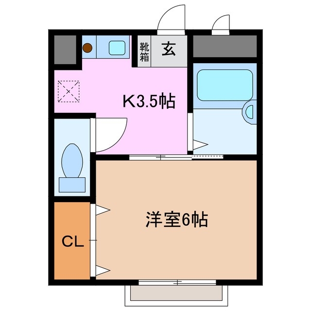 2階の間取り図