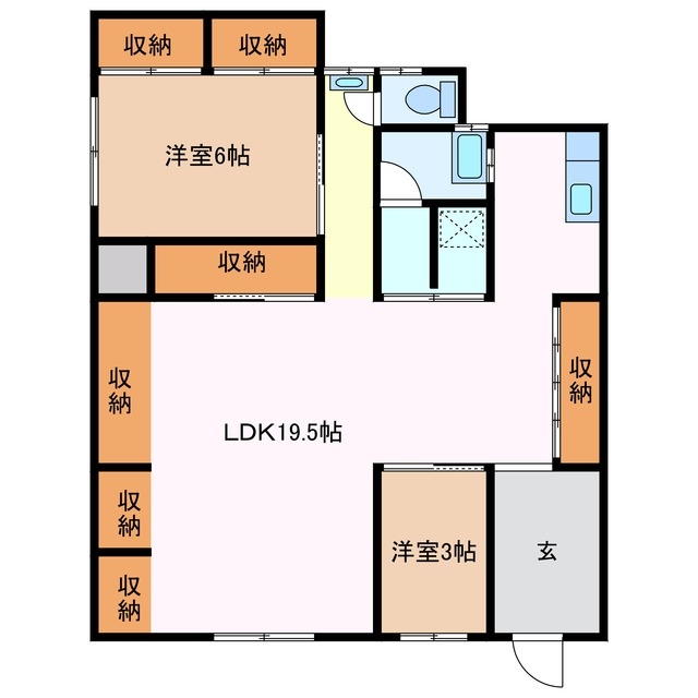-階の間取り図