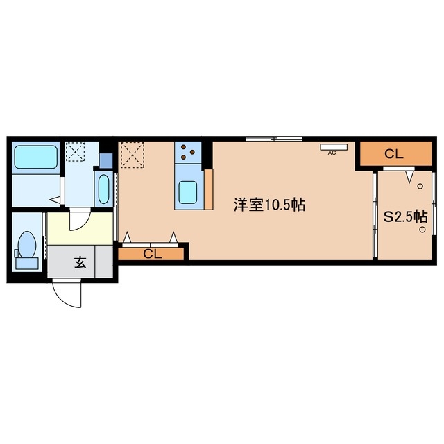2階の間取り図
