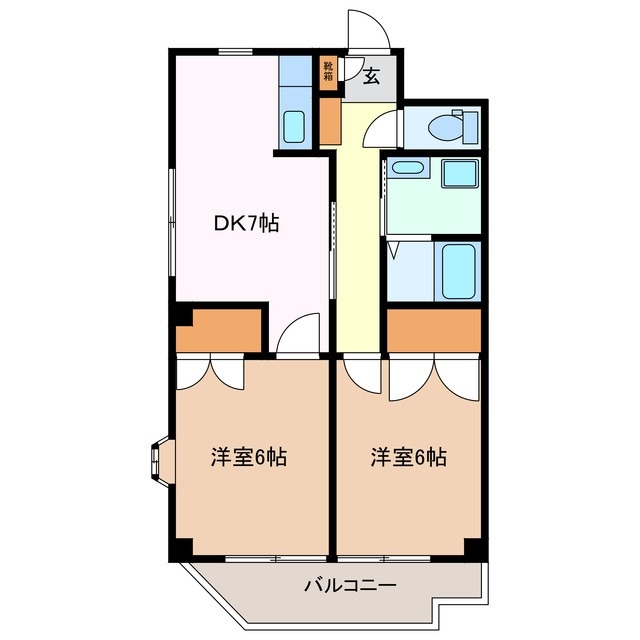 2階の間取り図