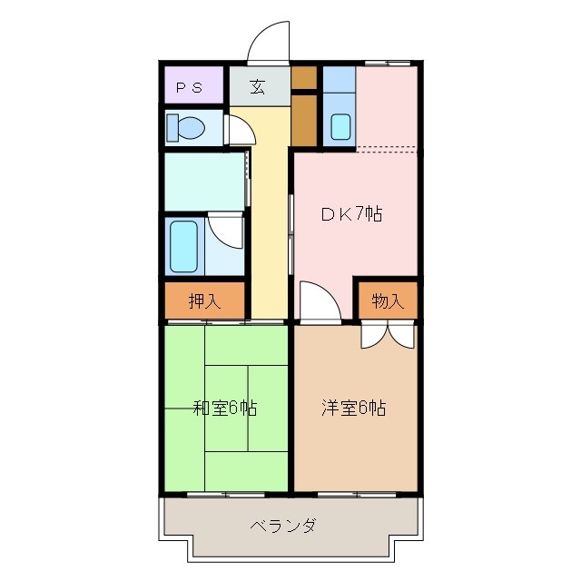 4階の間取り図
