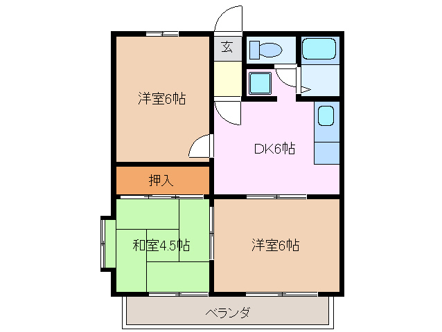 2階の間取り図