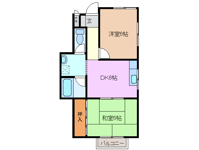 2階の間取り図
