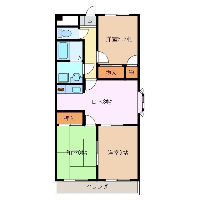6階の間取り図