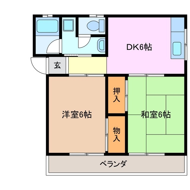 2階の間取り図
