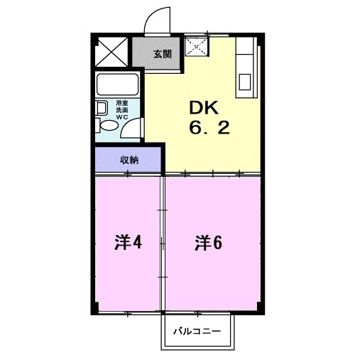 2階の間取り図