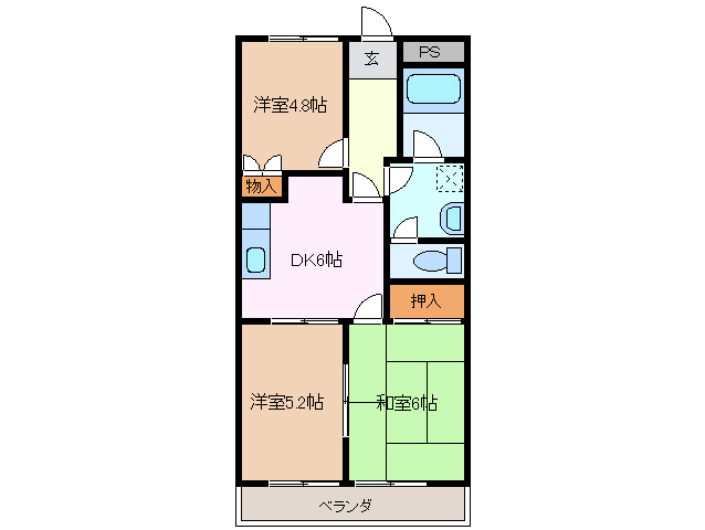 2階の間取り図