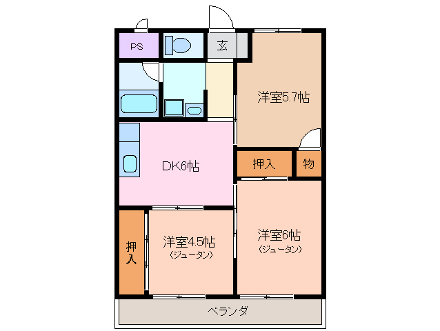 5階の間取り図