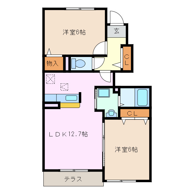 1階の間取り図