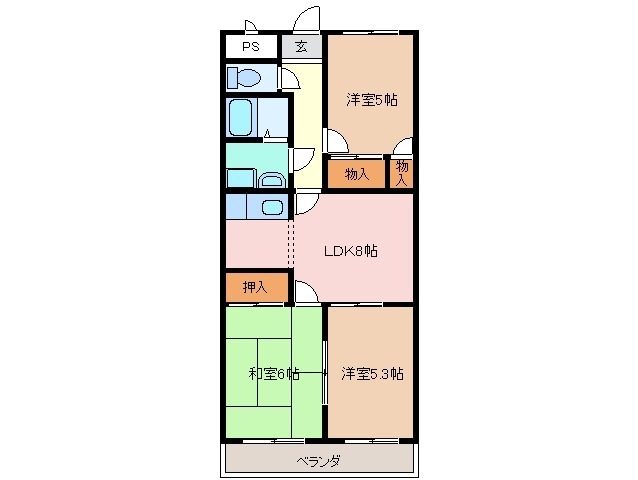5階の間取り図