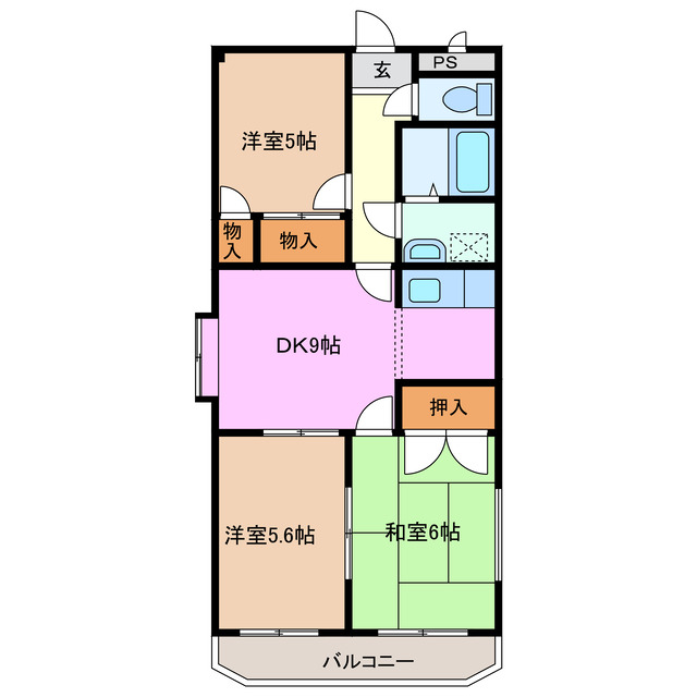 2階の間取り図