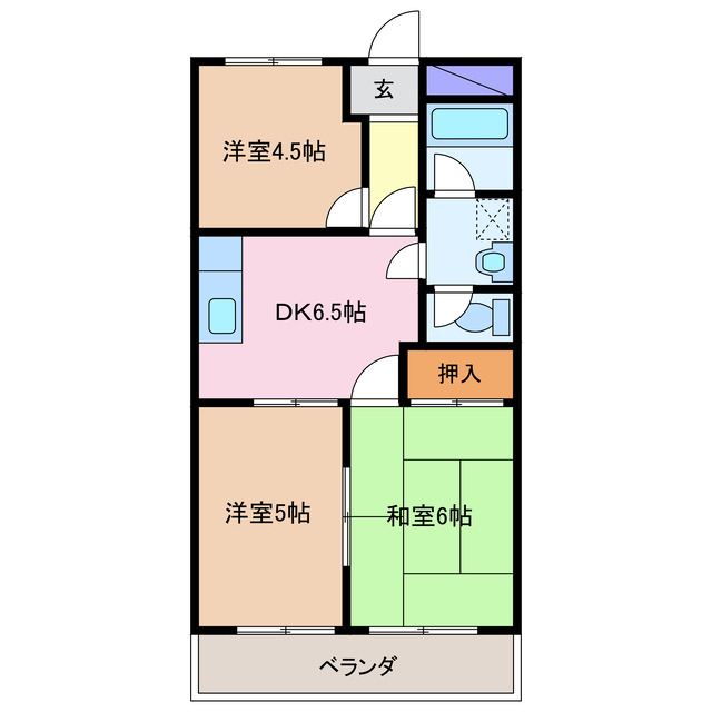 2階の間取り図