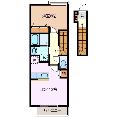 2階の間取り図