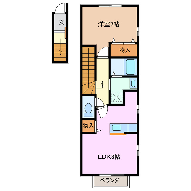 2階の間取り図