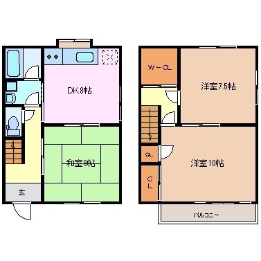 1階の間取り図