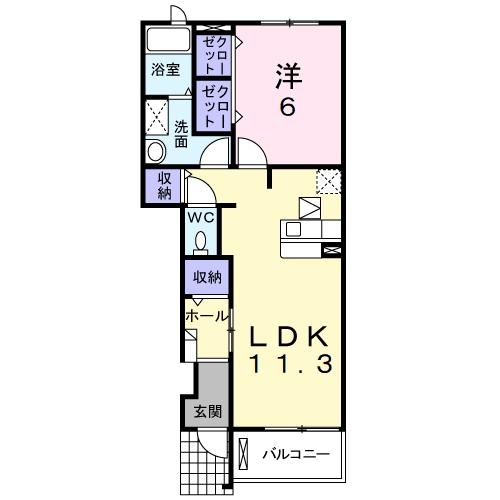 1階の間取り図