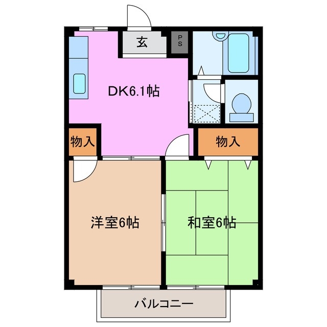 2階の間取り図