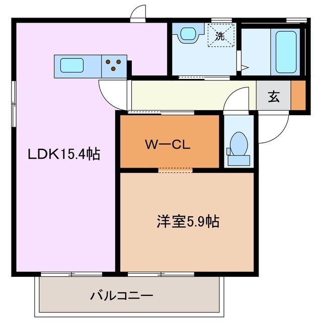 1階の間取り図