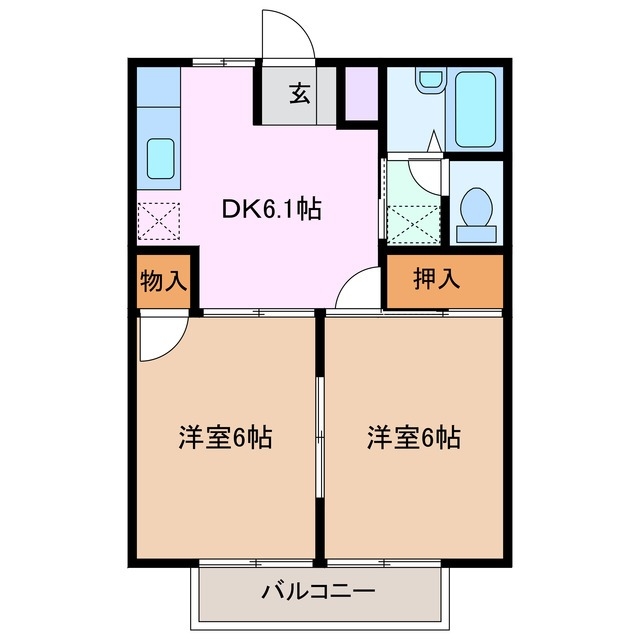 2階の間取り図