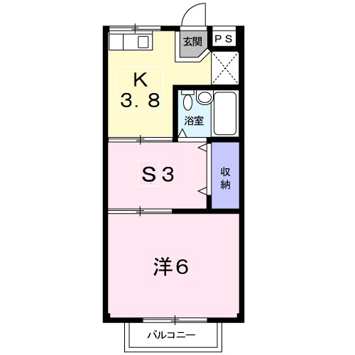 2階の間取り図