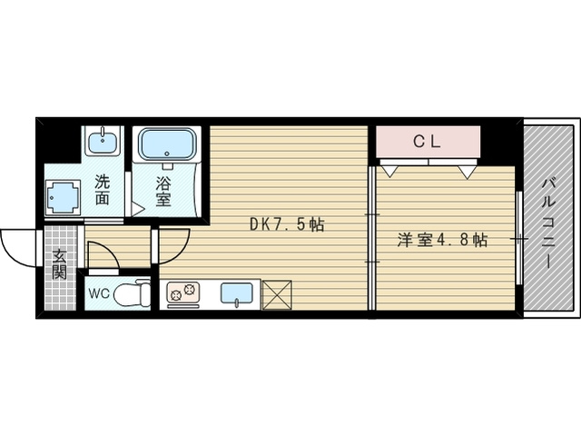 １ＤＫのお部屋です