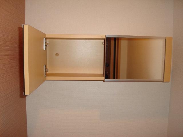 トイレ鏡付収納