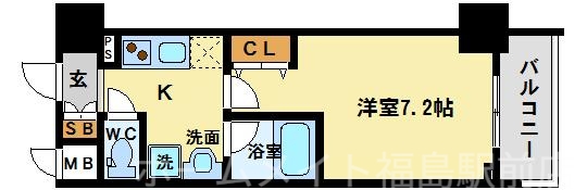 6階の間取り図