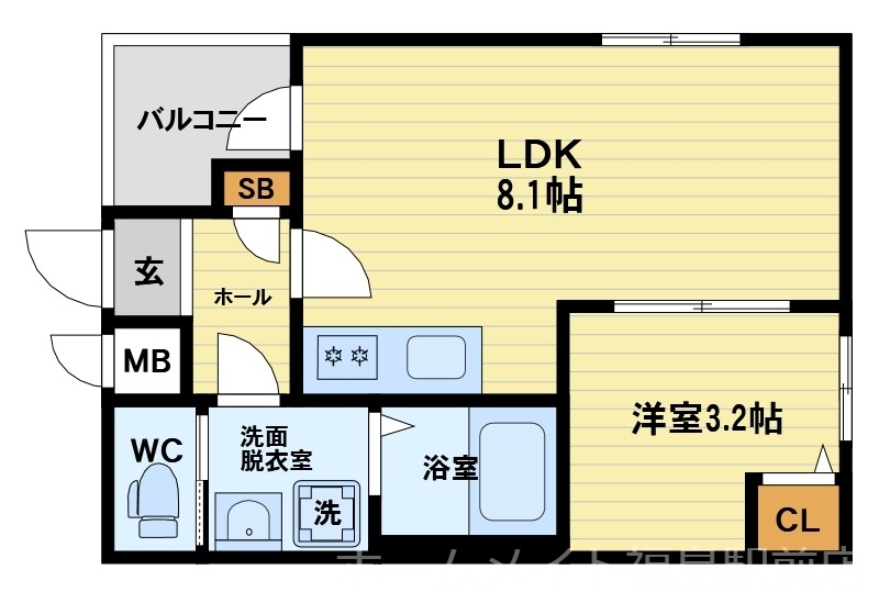 3階の間取り図
