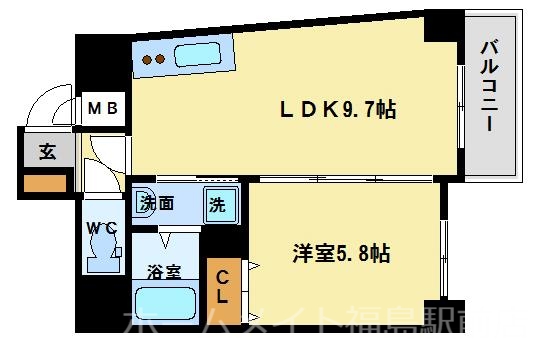 4階の間取り図