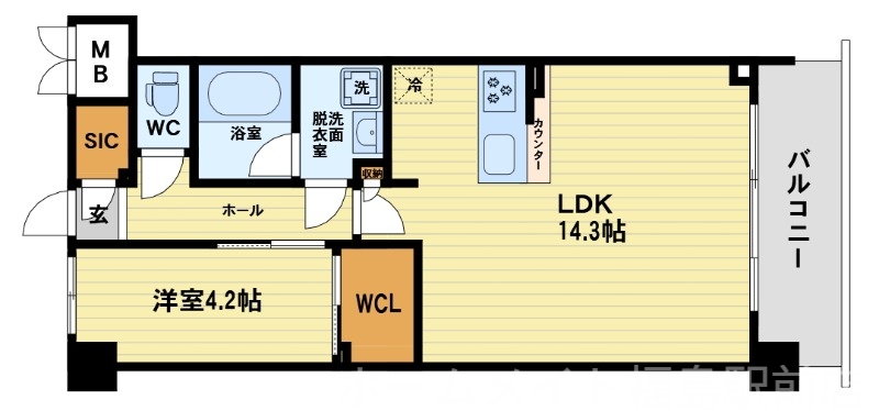 7階の間取り図