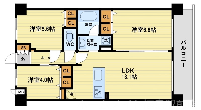 10階の間取り図