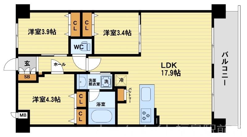 10階の間取り図