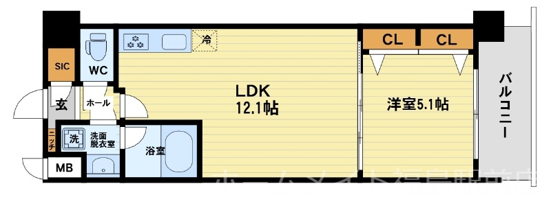 9階の間取り図