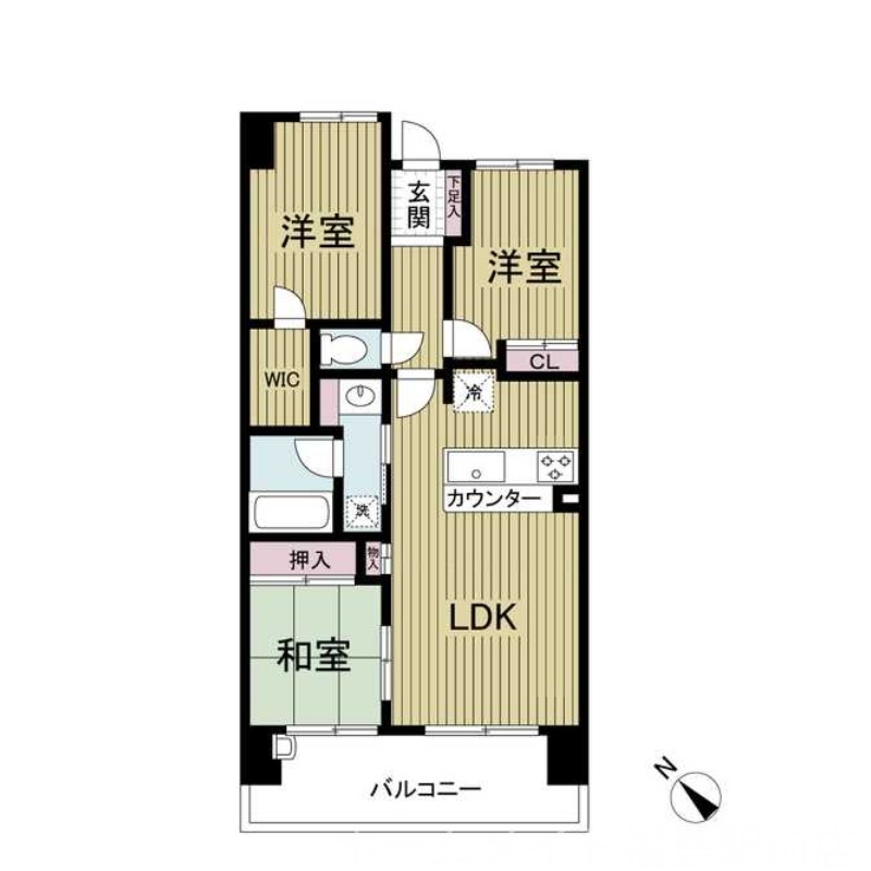 2階の間取り図