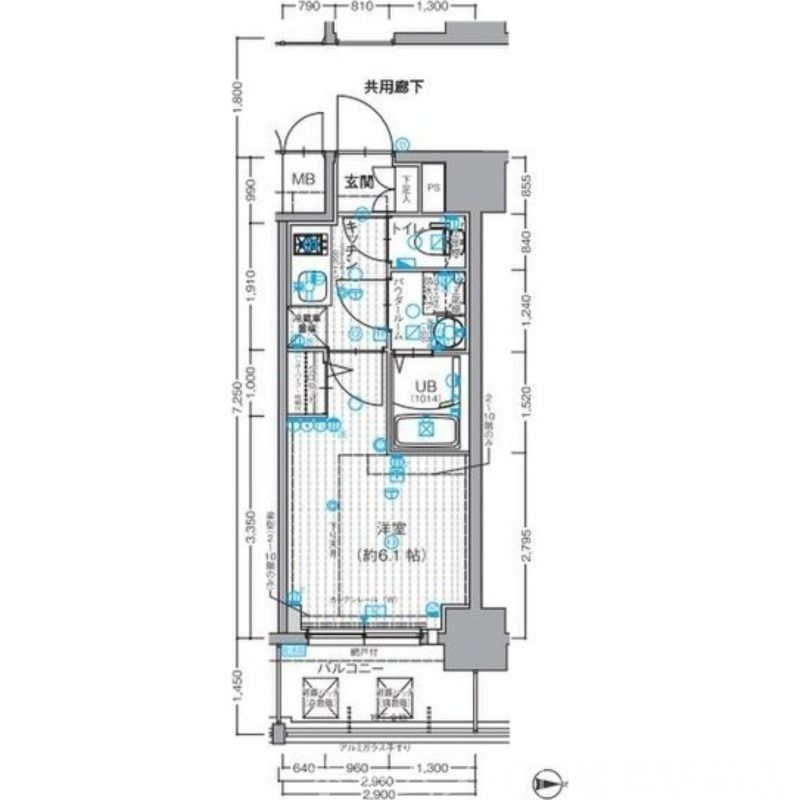 7階の間取り図