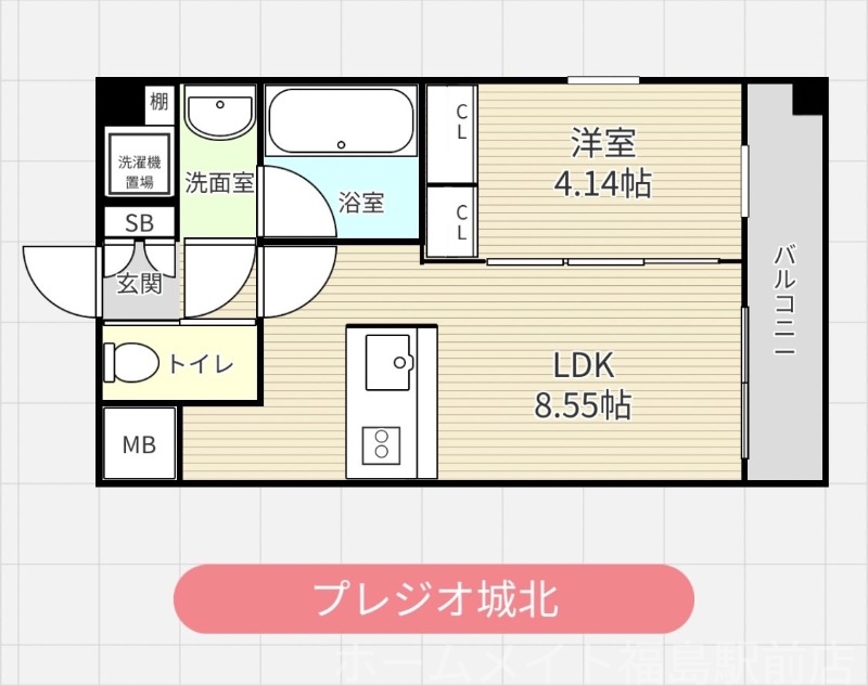 4階の間取り図