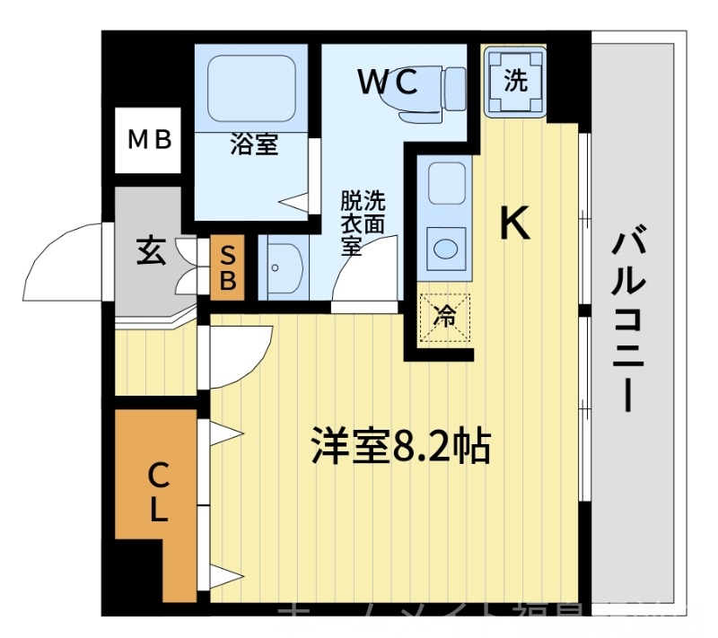 6階の間取り図