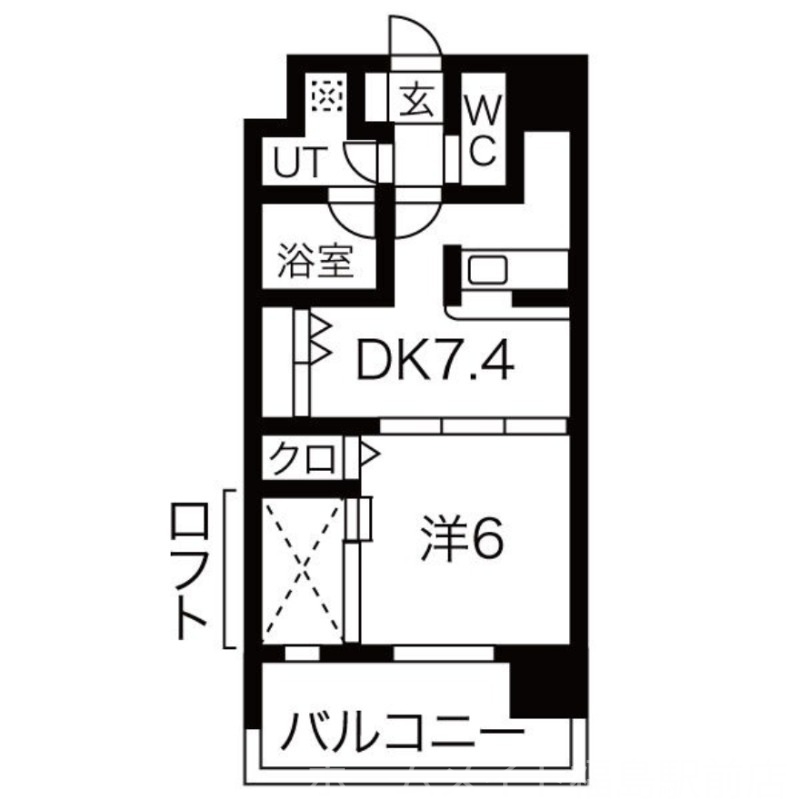 間取りは反対タイプ