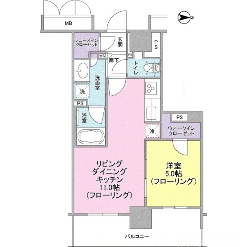 4階の間取り図