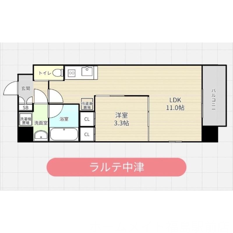 4階の間取り図